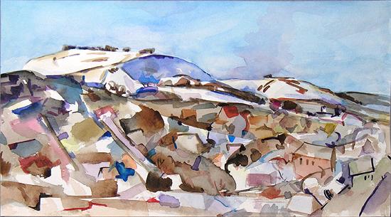  пейзаж абстракция