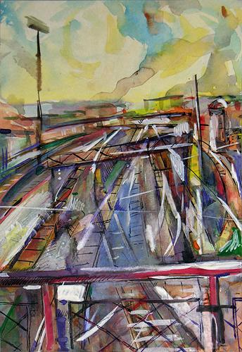  железнодорожный пейзаж