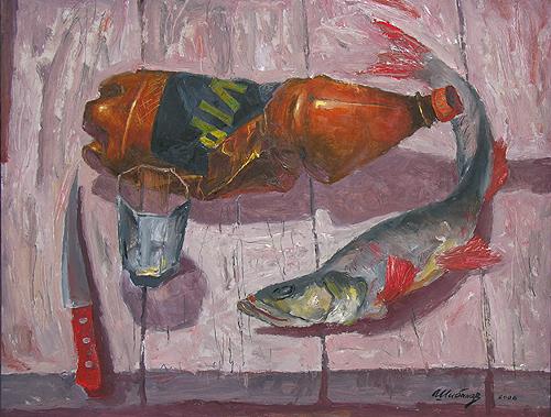  натюрморт рыба пиво