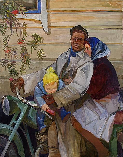  соцреализм быт семья мотоцикл