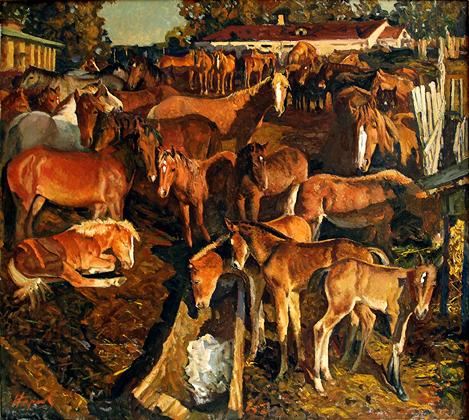  кони жеребенок левада