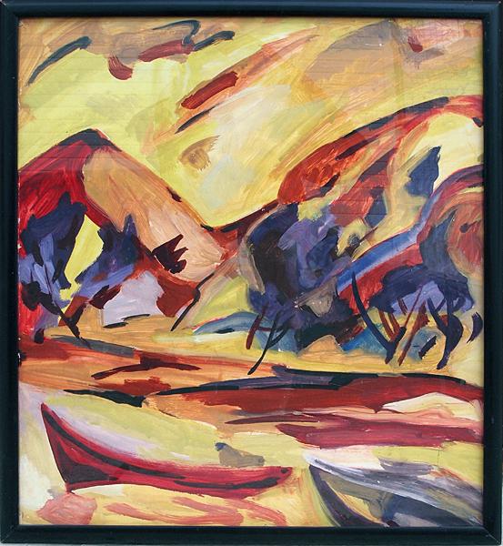  лодки пейзаж