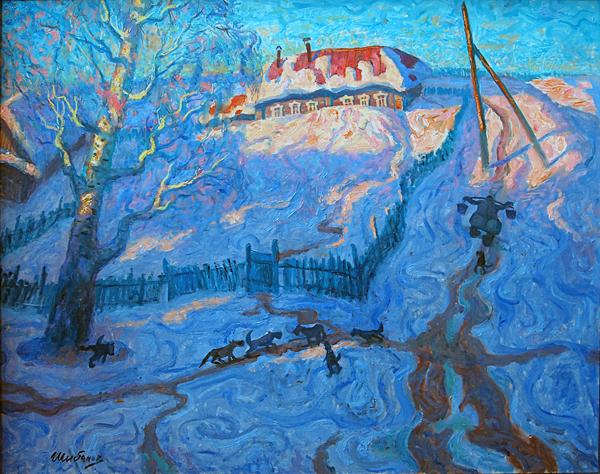  деревня собаки весна быт