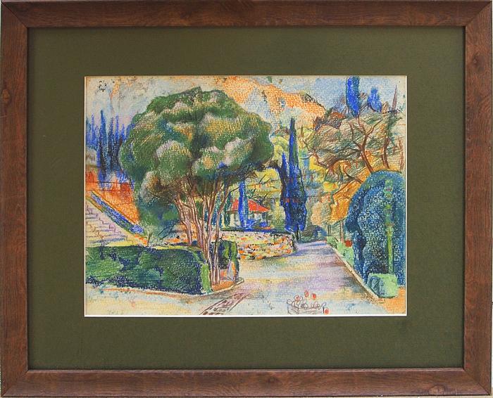  Крым аллея пейзаж лето