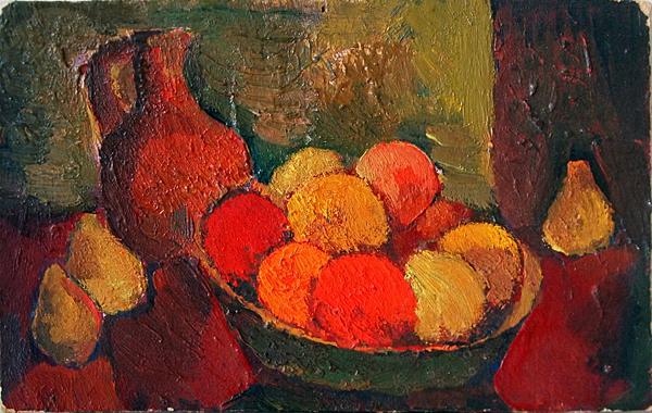  натюрморт груши яблоки модернизм