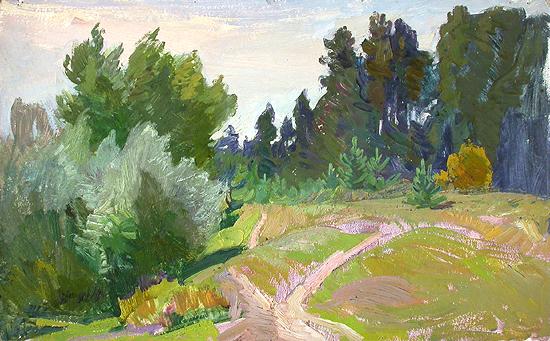  пейзаж лето опушка