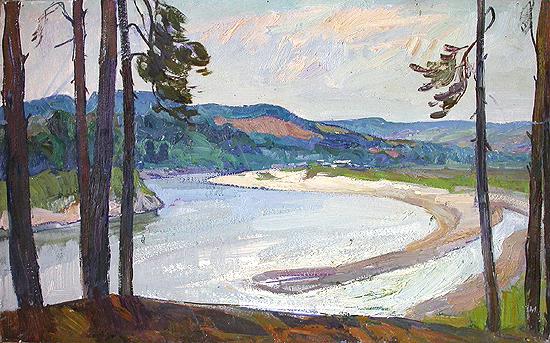  Сура пейзаж лето река